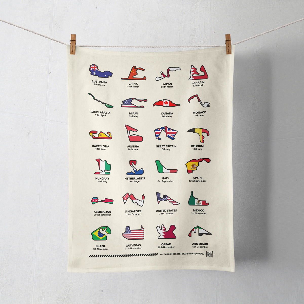 2027 Grand Prix Tea Towel